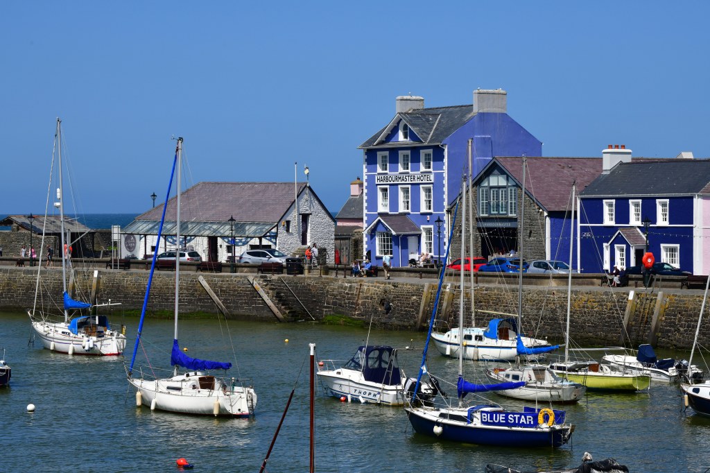 Aberaeron harbour in summer. Nikon D850 sample image