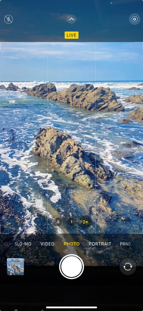 iPhone camera. Image credit: Peter Travers