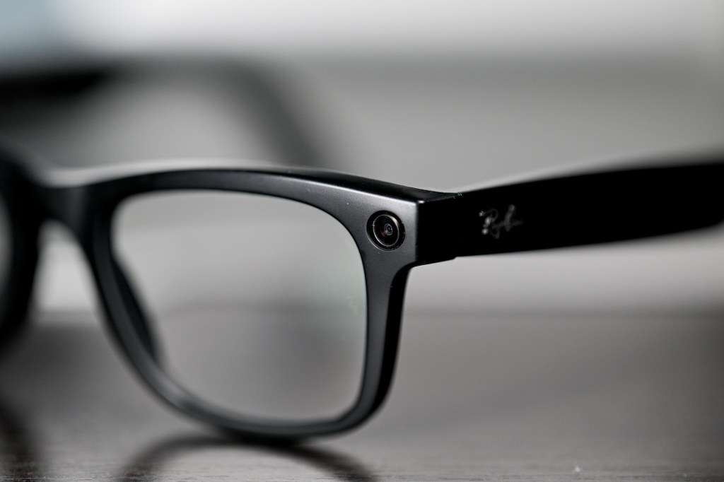 Ray-Ban Meta glasses, camera close up