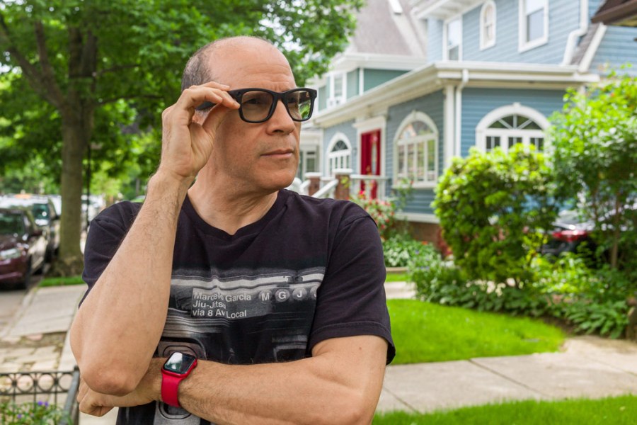 John Ricard wearing the Ray-Ban Meta glasses