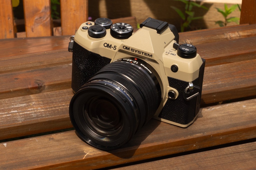 OM System OM-5 Mark II Sand Beige. Image credit: Joshua Waller