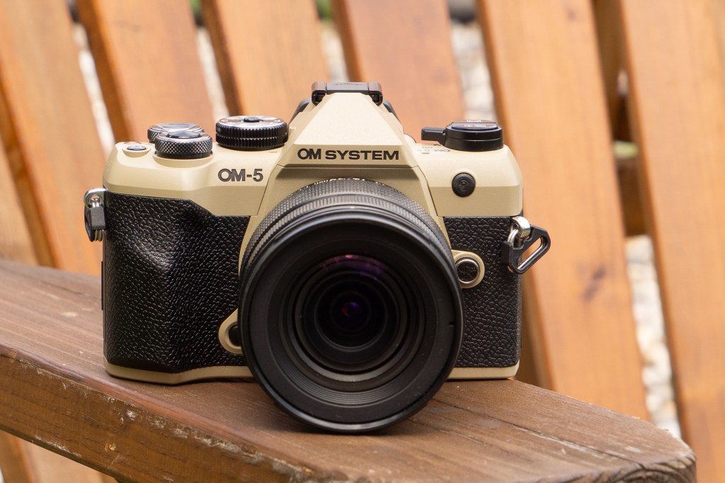 OM System OM-5 Mark II Sand Beige. Image credit: Joshua Waller