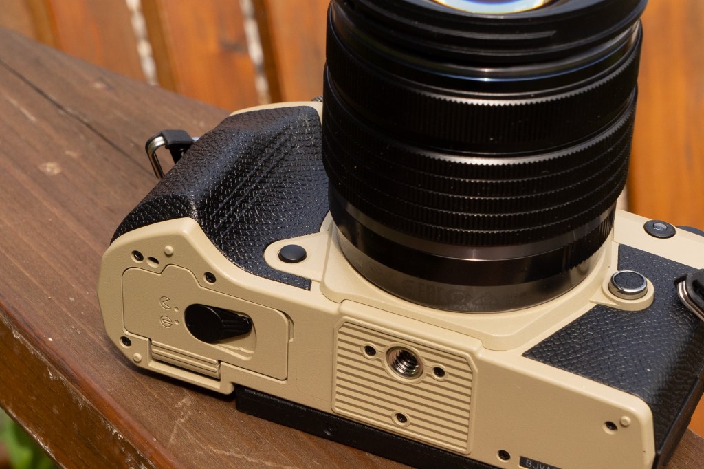 OM System OM-5 Mark II Sand Beige. Image credit: Joshua Waller