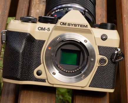 OM System OM-5 Mark II Sand Beige. Image credit: Joshua Waller