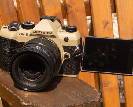OM System OM-5 Mark II Sand Beige. Image credit: Joshua Waller