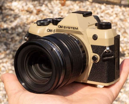 OM System OM-5 Mark II Sand Beige. Image credit: Joshua Waller