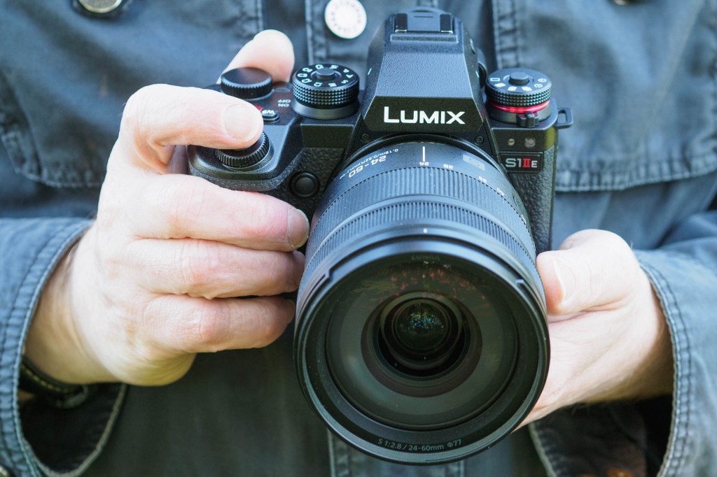 Panasonic Lumix S 24-60mm F2.8 in-hand on Lumix S1IIE. 