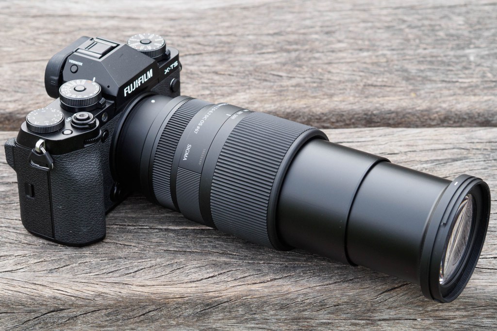Sigma 16-300mm F3.5-6.7 DC DN zoomed to 300mm on Fujifilm X-T5.