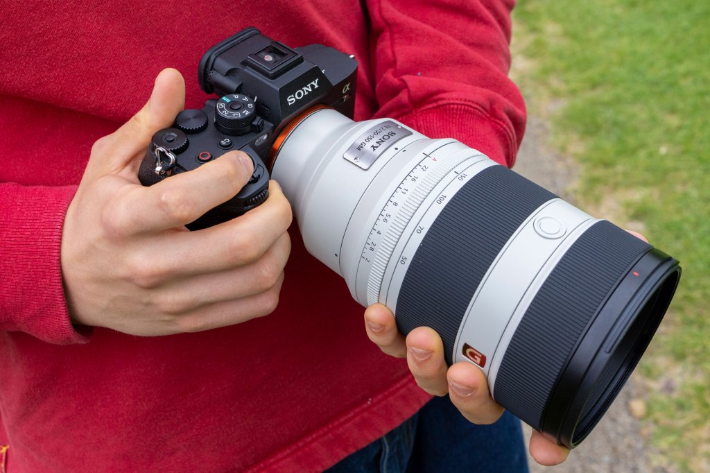 Sony FE 50-150mm F2 GM in-hand