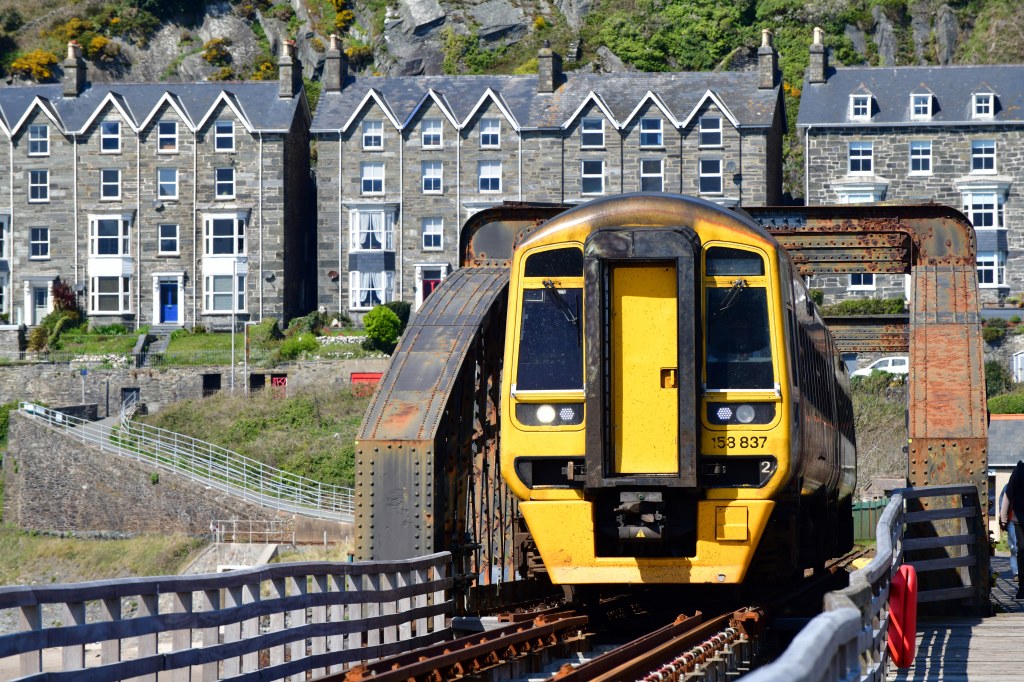 Train crossing Barmouth Bridge. Nikon D850 sample
