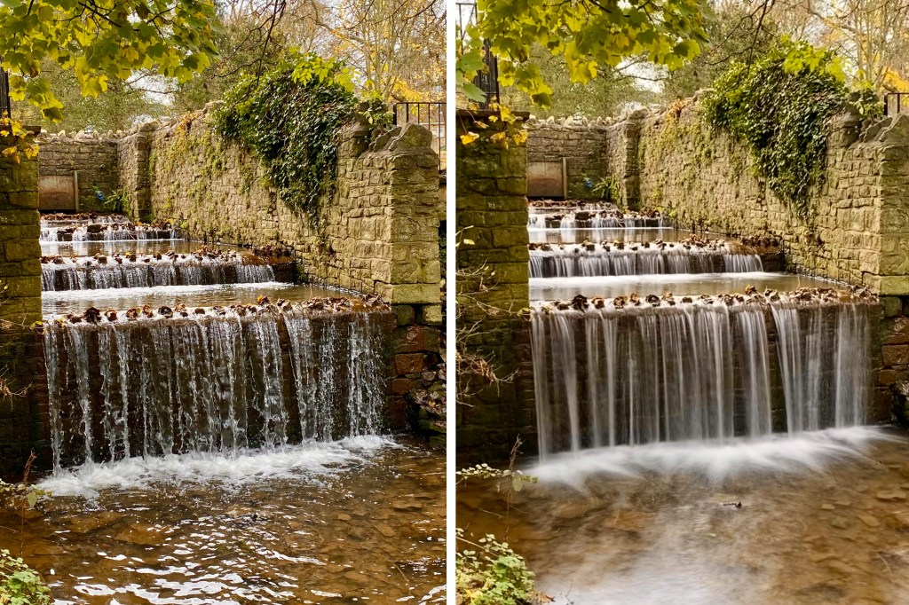 iPhone long exposure, before/after. Image credit: Peter Travers