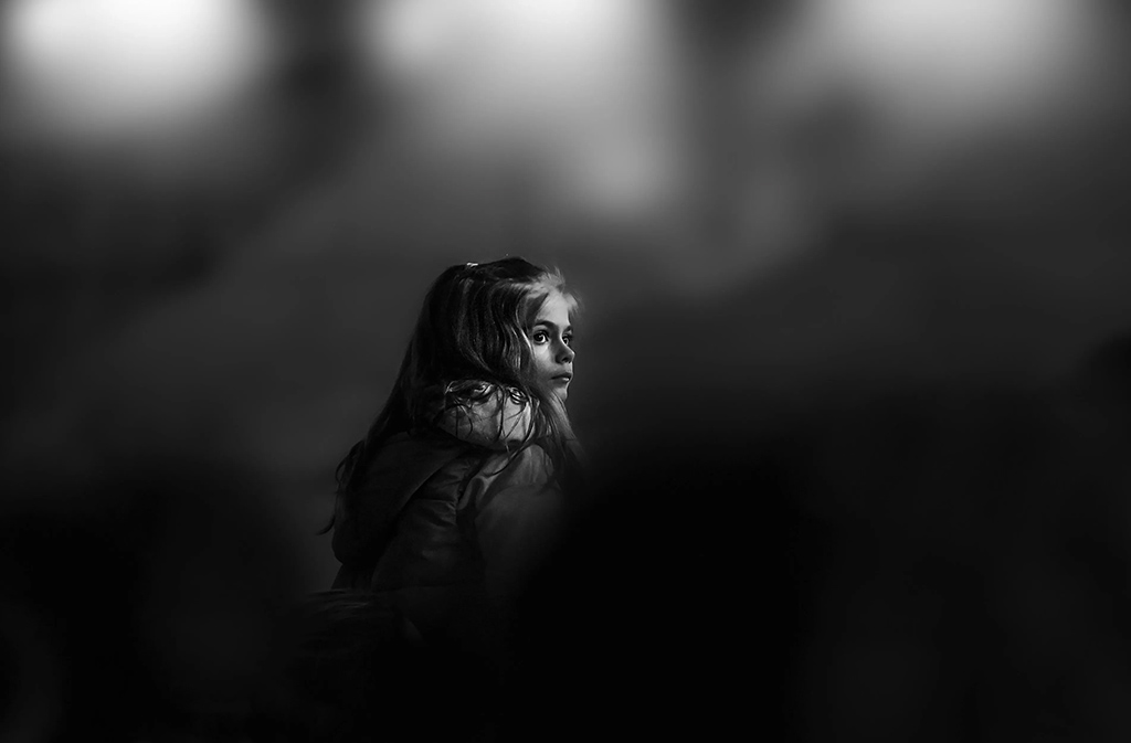 young girl at a concert