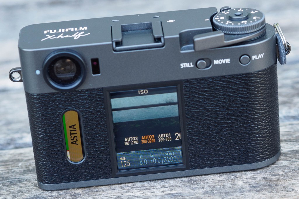 Fujifilm X half ISO setting menu