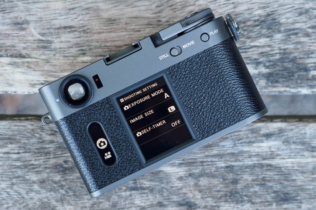 Fujifilm X half main menus