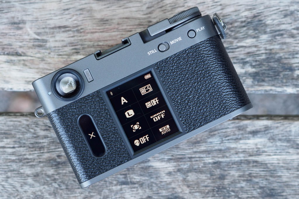 Fujifilm X half Quick Menu