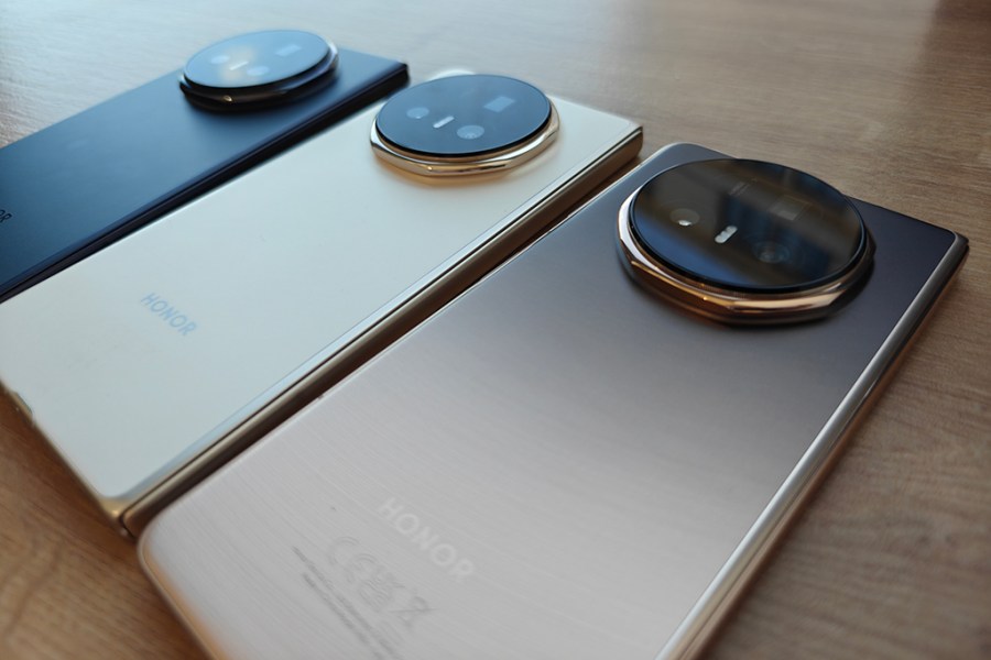 three phones laid out