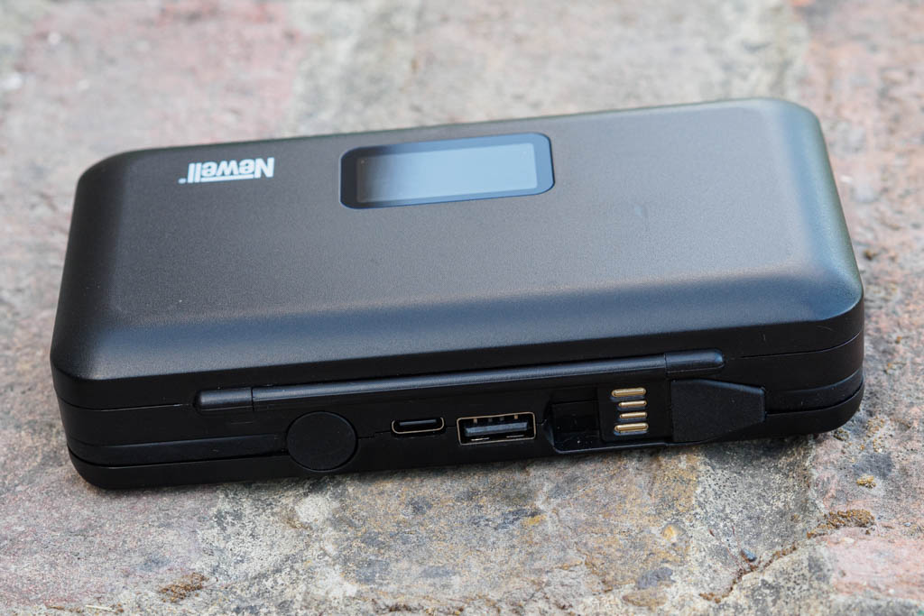 Newell LCD-PB-SD dual channel charger USB cable and ports