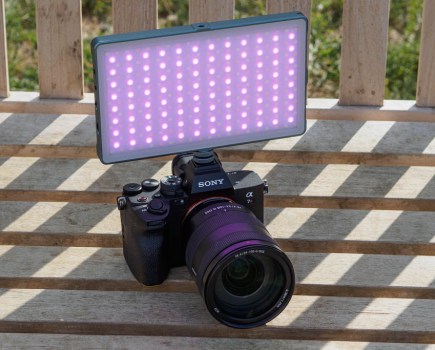 Newell Rangha Max in Effects mode, mounted on the Sony A7R V