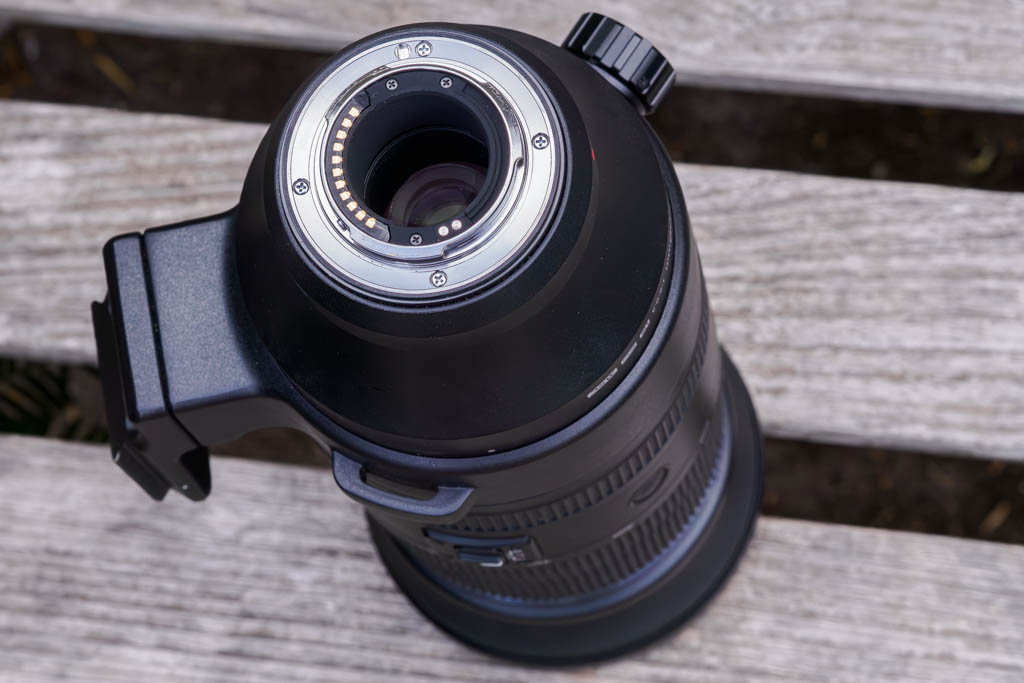 OM System 150-600mm F5-6.3 IS rear mount