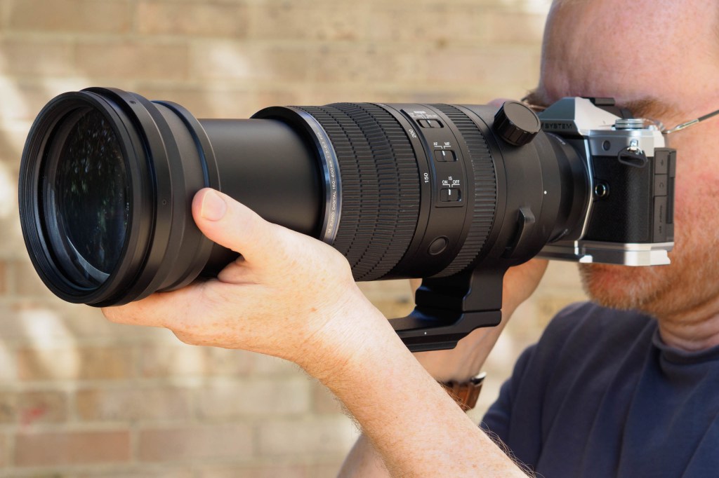 OM System 150-600mm F5-6.3 IS in-use on OM System OM-3
