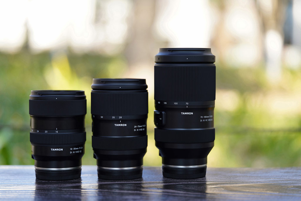 TAMRON 16-30mm F2.8 Di III VXD G2 and other two G2 lenses