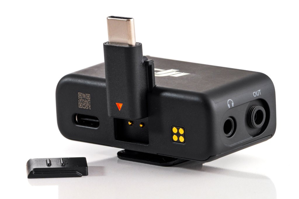 DJI Mic 3 receiver with USB-C adapter