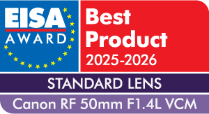 EISA STANDARD LENS 2025-2026
Canon RF 50mm F1.4L VCM