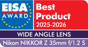 EISA WIDE ANGLE LENS 2025-2026
Nikon NIKKOR Z 35mm f/1.2 S
