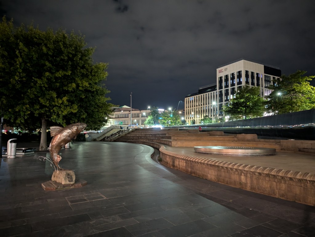 Low-light night mode. Wide / main camera. Photo Joshua Waller