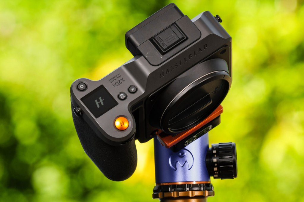 Hasselblad X2DII 100C top down three quarters view