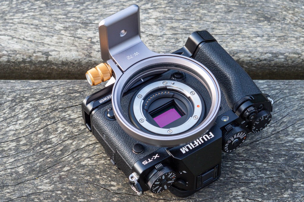 NiSi Wizard W-72 on Fujifilm X-T5 via Arca baseplate