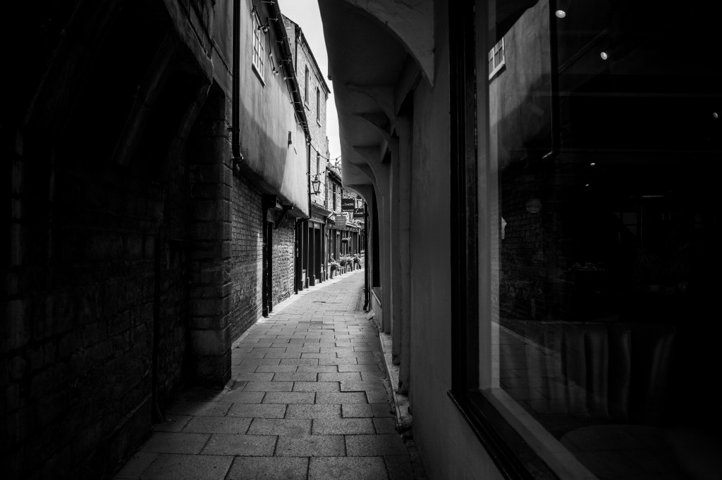 Ricoh GR IV monochrome street sample image