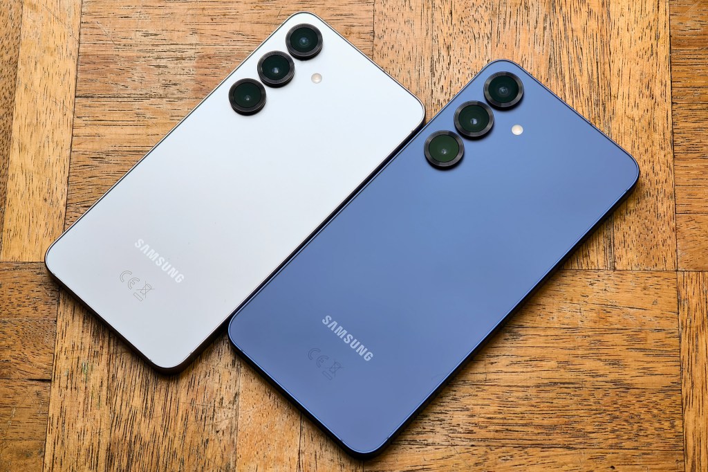 Samsung Galaxy S25 and S25 Plus (Blue). Image credit: Joshua Waller