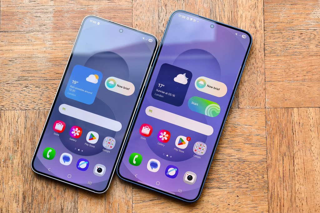Samsung Galaxy S25 and S25 Plus (Right). Image credit: Joshua Waller
