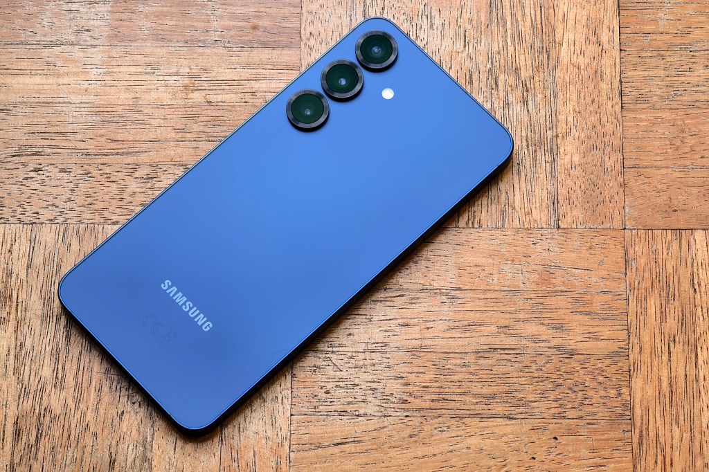 Samsung Galaxcy S25+ in blue. Image credit: Joshua Waller