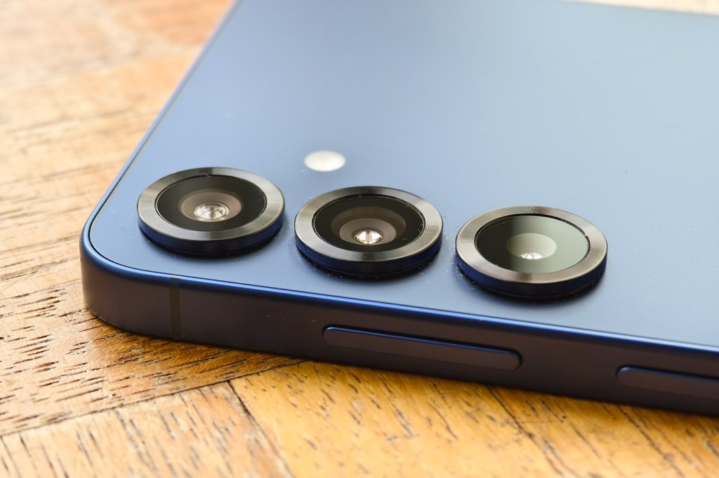 Samsung Galaxcy S25+ in blue. Image credit: Joshua Waller