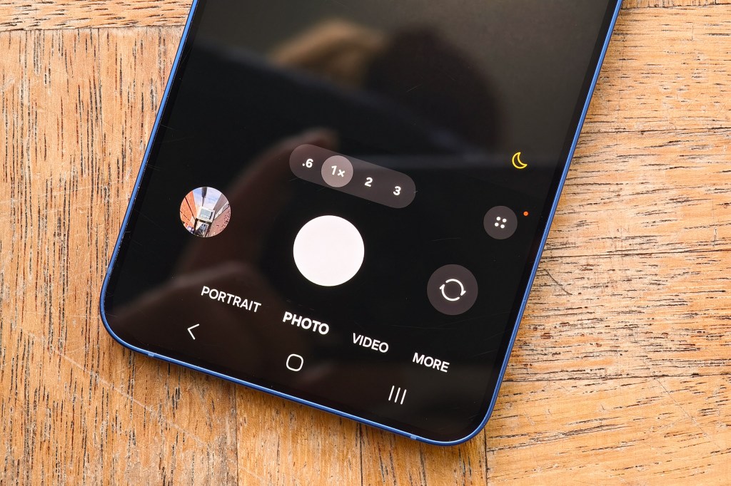 Samsung Galaxcy S25+ in blue. Image credit: Joshua Waller