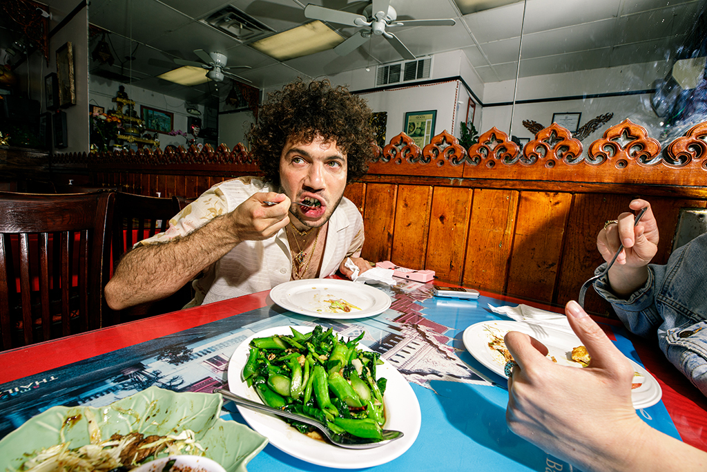portrait of benny blanco eating