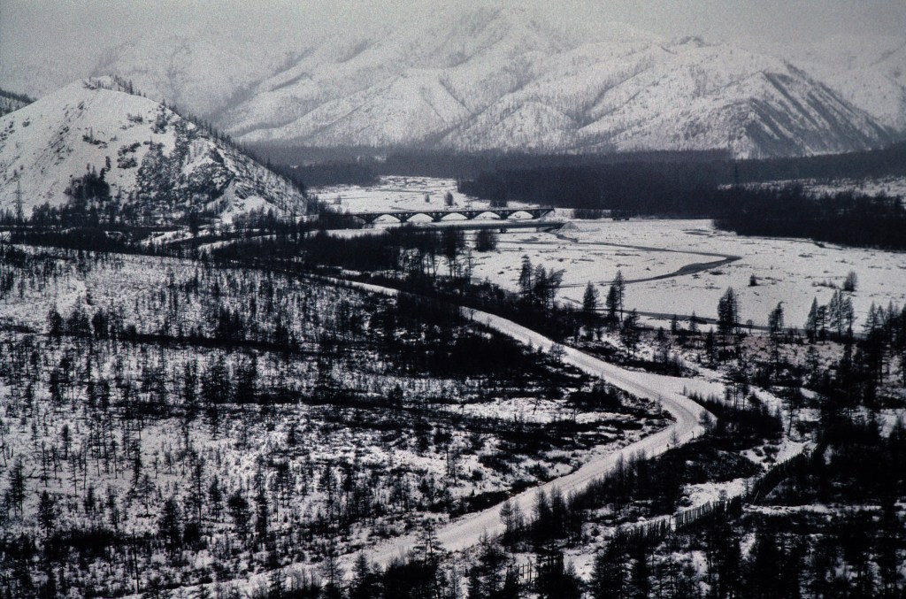 The Kolyma Highway, a 2000km road into central Siberia was built by thousands of political prisoners exiled to the region's camps from the 1930s to 1950s. Image Credit: Barry Lewis SINLGE USE ONLY