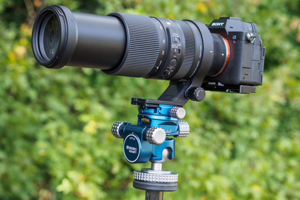 Benro GD36PT with Sony A7R V and Sigma 100-400mm lens.