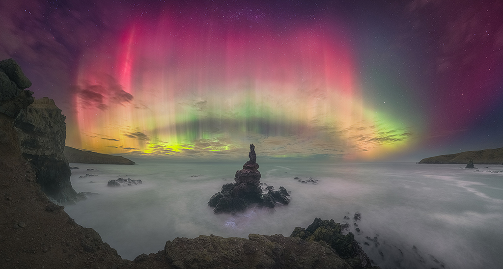 aurora landscape taken during G5 storm