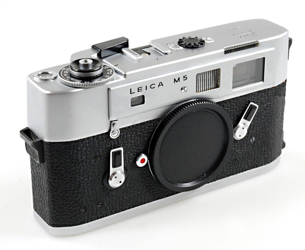 The M5 departed from the traditional sleek lines of the M series (Picture courtesy of Analogue Cameras)