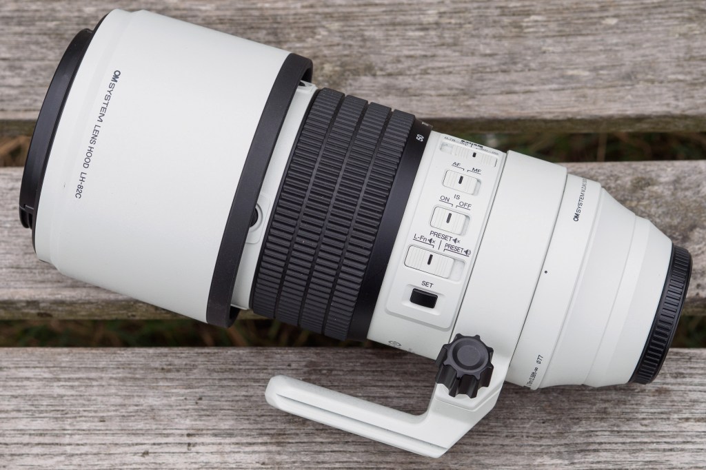 OM System 50-200mm F2.8 IS Pro packed with hood and caps