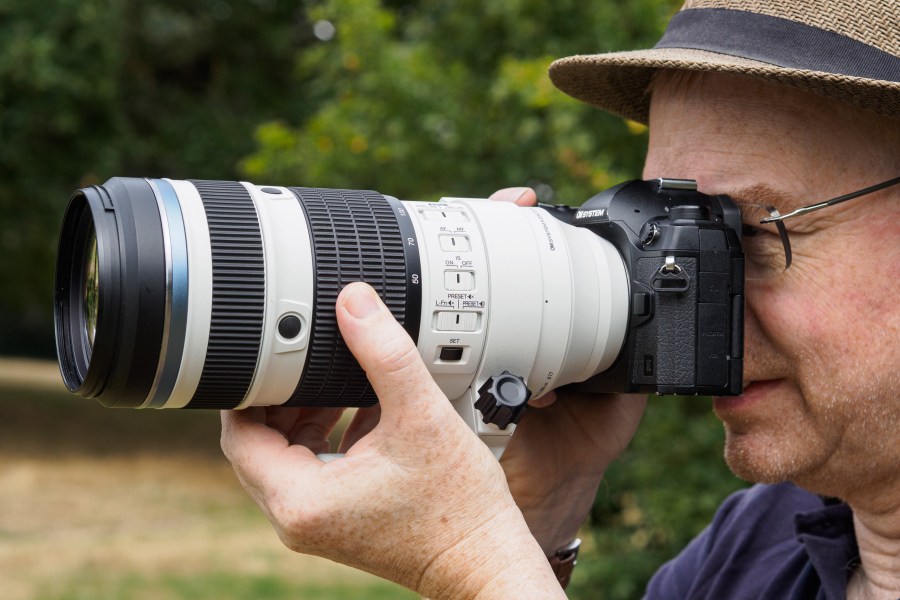 OM System 50-200mm F2.8 IS Pro in use on OM-1 Mark II.