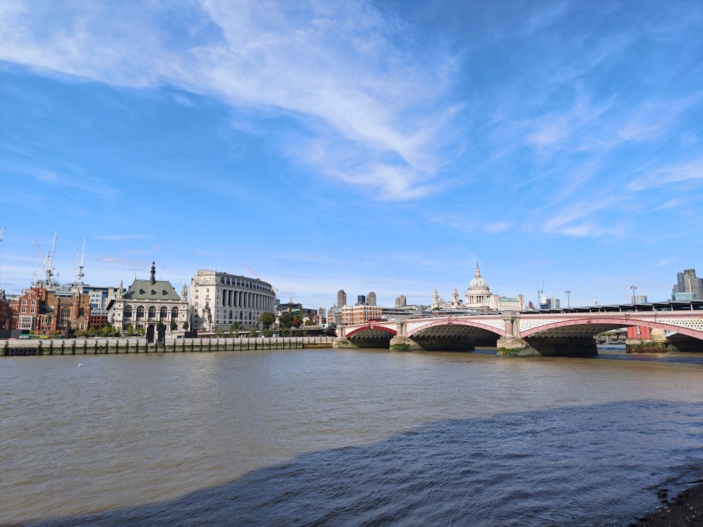 view over the thames towards st pauls cathedral using main camera on oppo find x8 ultra