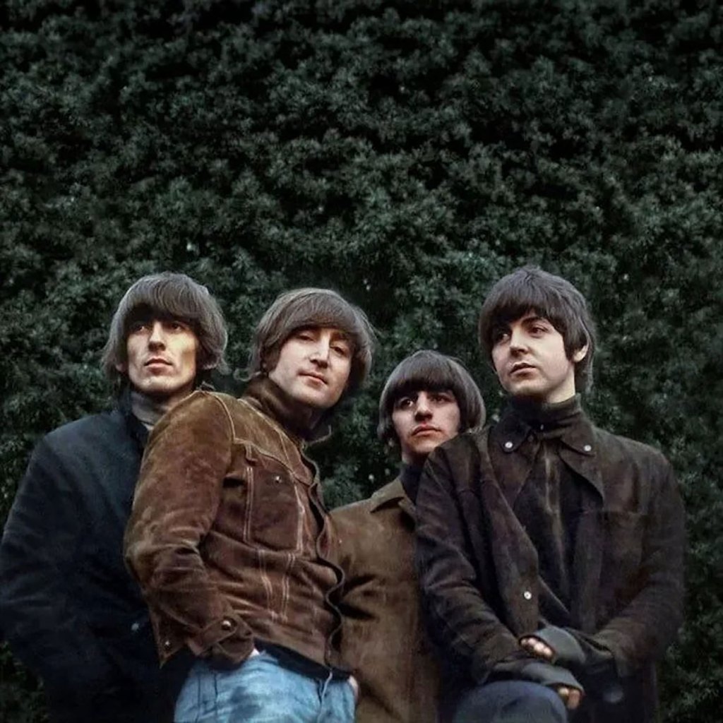 This is believed to be the original version of Robert Freeman’s photo, which was later tilted and distorted for the album cover. SINGLE USE ONLY. Image credit: Robert Freeman/Apple Corps