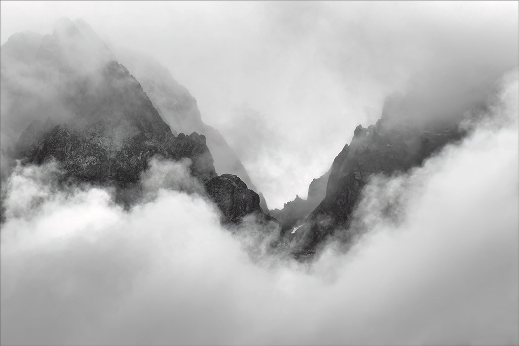 misty mountain landscape
