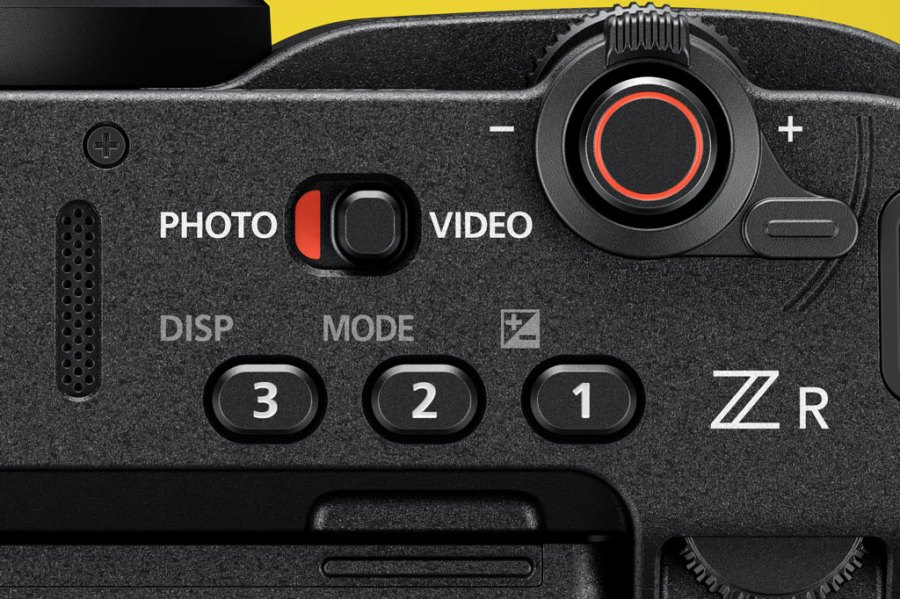 Nikon ZR top controls