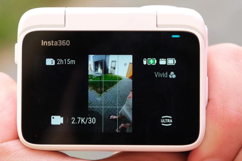 Recording can be done in 16:9, 9:16 and 1:1 ratios in camera. Photo: Jessica Miller