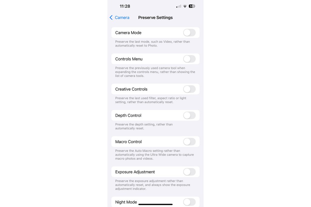iPhone camera settings are forgotten on default settings. Here's how to fix that.